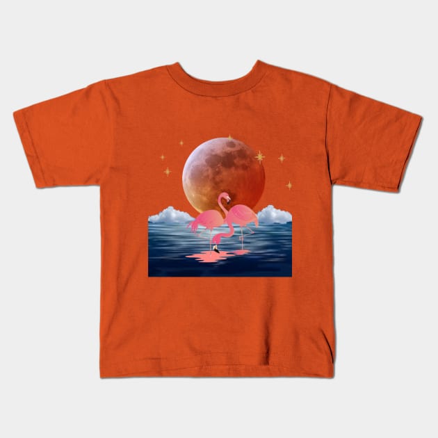 Flamingo Lovers Kids T-Shirt by Primigenia